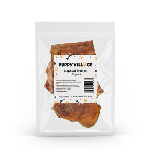 Puppy Village Kophuid Stukjes (250 gr.) - Puppy Village.nl