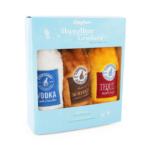 ZippyPaws Happy Hour Crusherz - Spirits 3-Pack - Puppy Village.nl