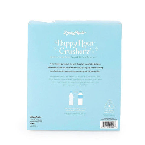 ZippyPaws Happy Hour Crusherz - Spirits 3-Pack - Puppy Village.nl