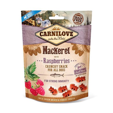 Carnilove Crunchy Treats - Makreel & Frambozen - Puppy Village.nl