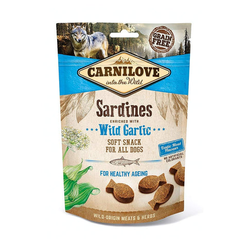 Carnilove Soft Treats - Sardines & Wilde Knoflook - Puppy Village.nl