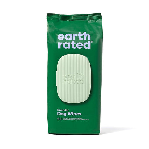 Earth Rated Plant-Based Grooming Wipes (Lavendel) - Puppy Village.nl