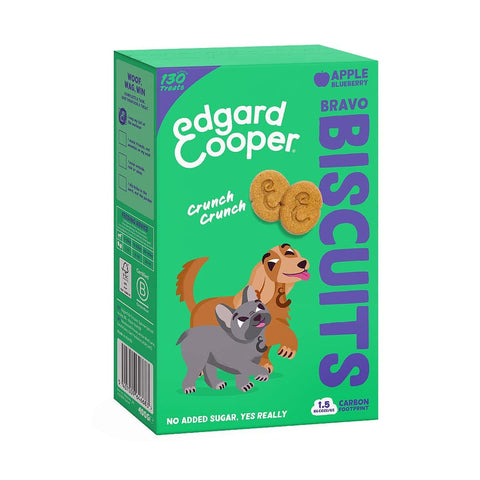 Edgard & Cooper Bravo Biscuits - Appel & Bosbes - Puppy Village.nl