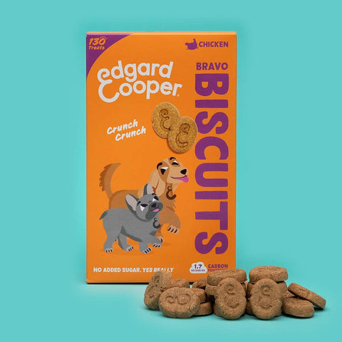 Edgard & Cooper Bravo Biscuits - Kip - Puppy Village.nl