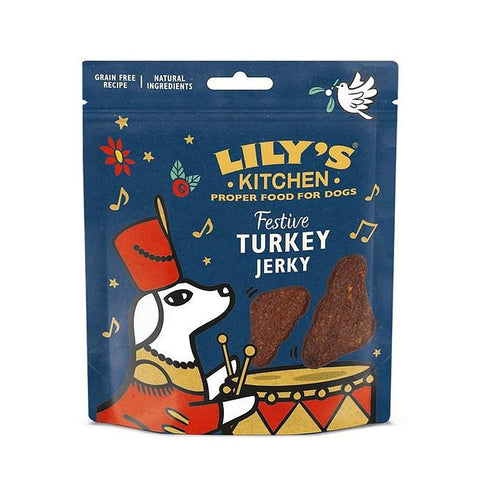 Lily's Kitchen Festive Christmas Turkey Jerky - Puppy Village.nl