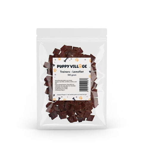 Puppy Village Puppy Trainers - Lamfilet (100 gr.) - Puppy Village.nl