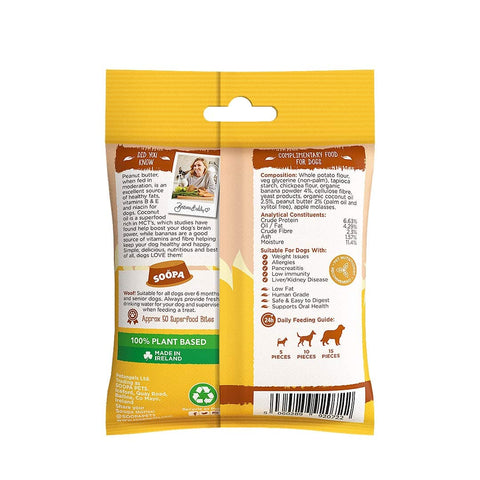 Soopa Healthy Bites - Banaan & Pindakaas - Puppy Village.nl