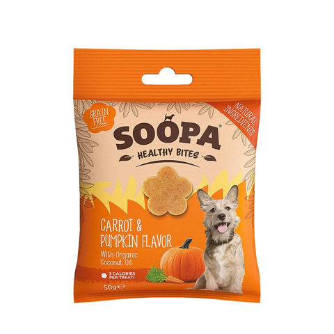 Soopa Healthy Bites - Wortel & Pompoen - Puppy Village.nl