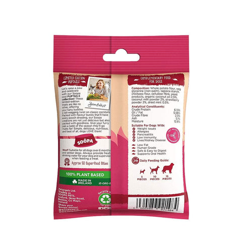 Soopa Healthy Bites - Strawberry Dog-Quiri - Puppy Village.nl