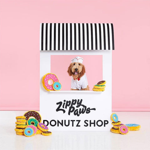 ZippyPaws Jumbo Donutz - Gingerbread - Puppy Village.nl