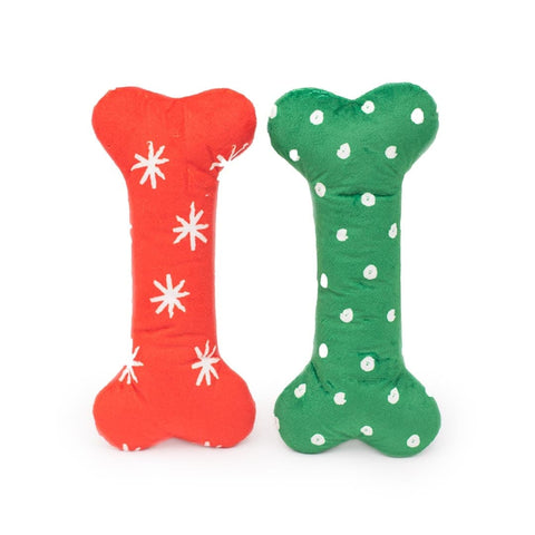 ZippyPaws Holiday Patterned Bones - 2-Pack - Puppy Village.nl