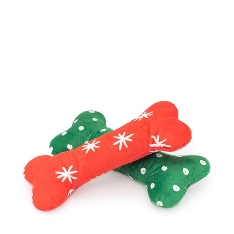 ZippyPaws Holiday Patterned Bones - 2-Pack - Puppy Village.nl