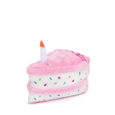 ZippyPaws NomNomz - Pink Birthday Cake - Puppy Village.nl