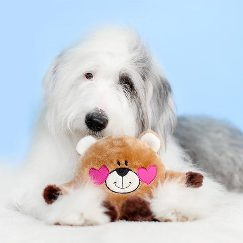 ZippyPaws Valentine's Brainey - Bear in Love - Puppy Village.nl