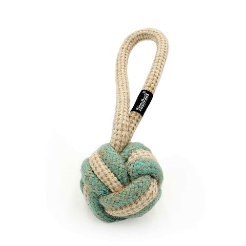 ZippyPaws ecoZippy Cotton and Jute Ball - Puppy Village.nl