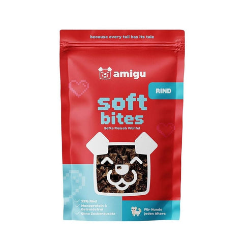 amigu Soft Bites Vleesblokjes - Rund - Puppy Village.nl